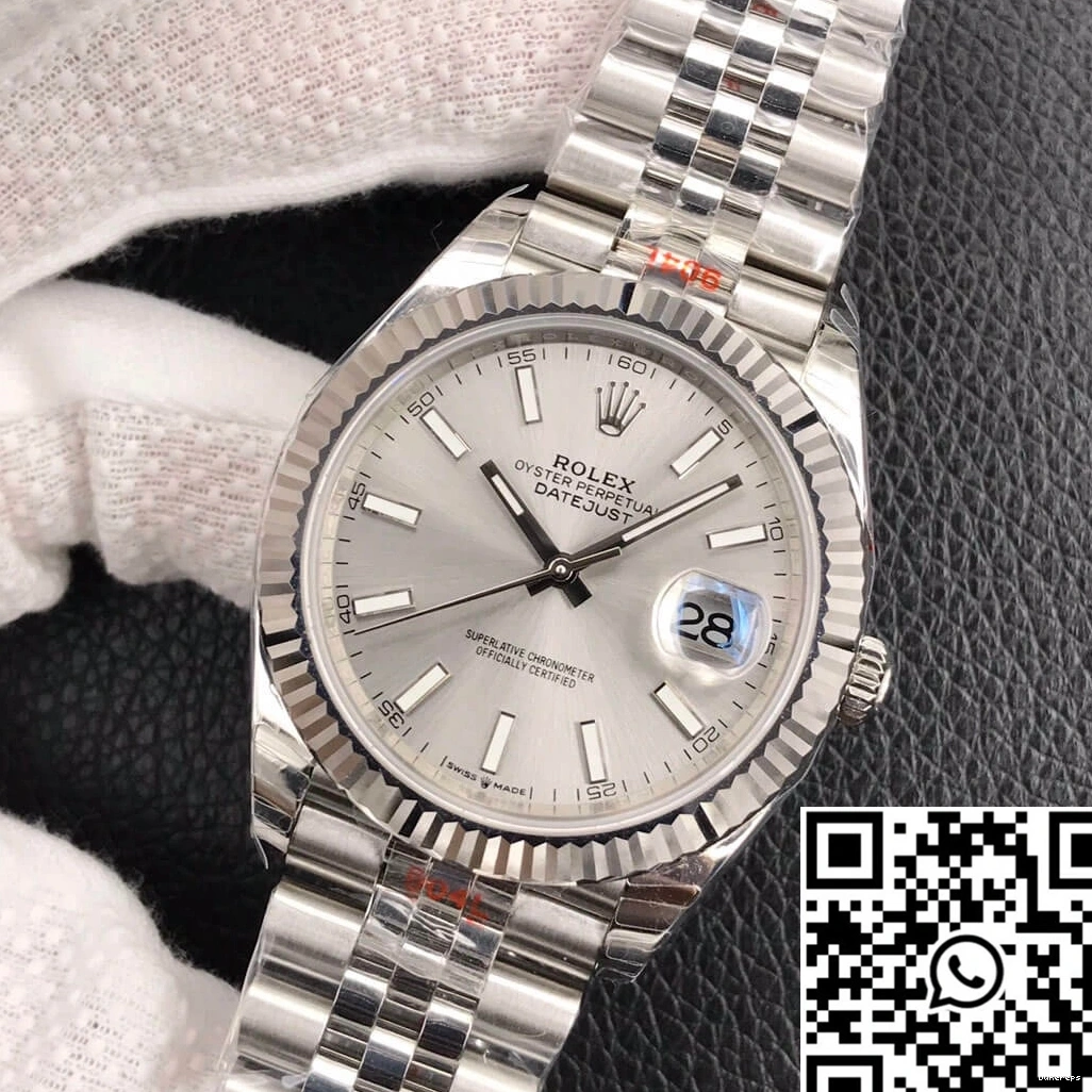 Factory Stainless M126334-0004 Datejust Steel EW Rolex 0420